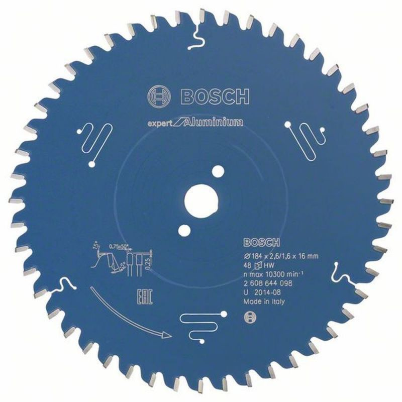 Bosch Kreissägeblatt Sägeblatt Aluminium 184 X 16 X 26 Mm 48 2608644098 1 Stück B-Ware - 3165140796644