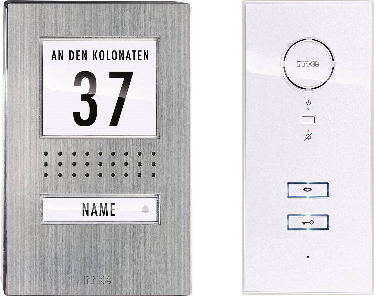 M-E modern electronics Vistadoor 111 WW Türsprechanlage Kabelgebunden Edelstahl