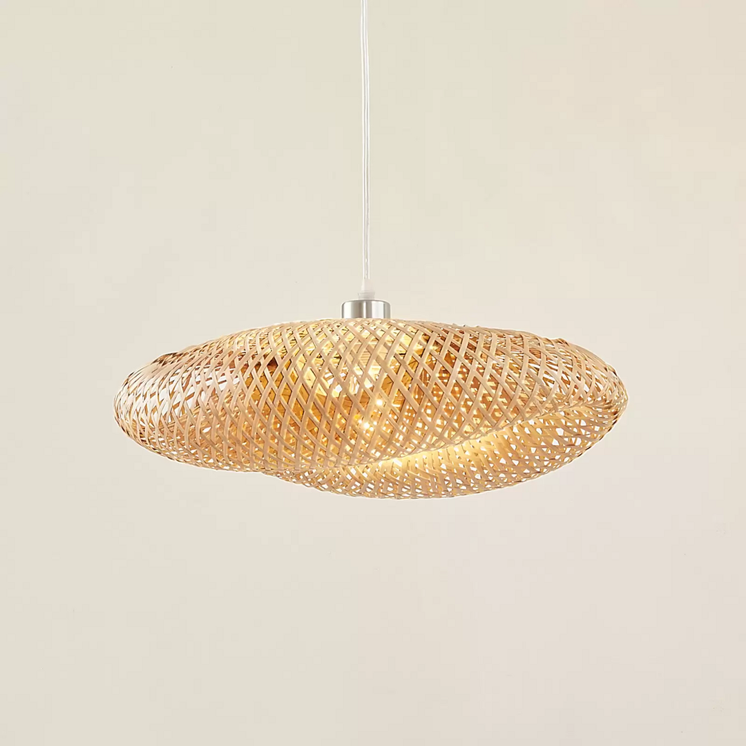 Lindby Hängeleuchte Eleane Bambus Natur ø 50 Cm Deckenlampe Lampe Leuchte Spot B-Ware