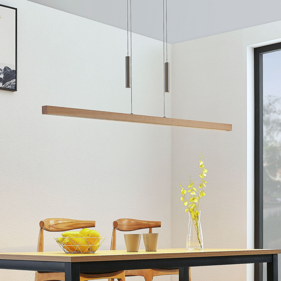 Lucande Led Holz Balkenpendelleuchte Tamlin Pendelleuchte Hängeleuchte Lampe 869 B-Ware - 4251096562507