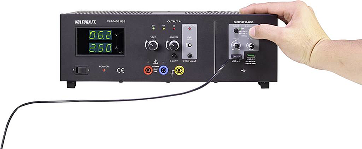 Voltcraft Labornetzgerät Vlp 1405 Usb 3 Ausgänge Einstellbar 0 40 V 0 5 A 233 W B-Ware