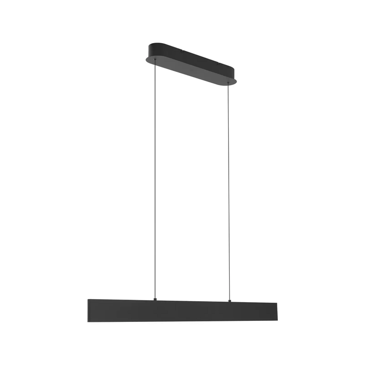 Lucande LED-Hängeleuchte Philine 101 cm schwarz Eisen Hängelampe Lampe Leuchte