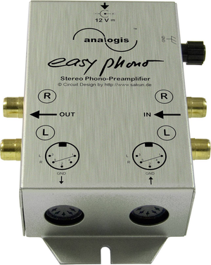B-Ware Analogis Y71634 Phono Vorverstärker Plattenspieler Spieler Easy Phono 18 20000 Hz