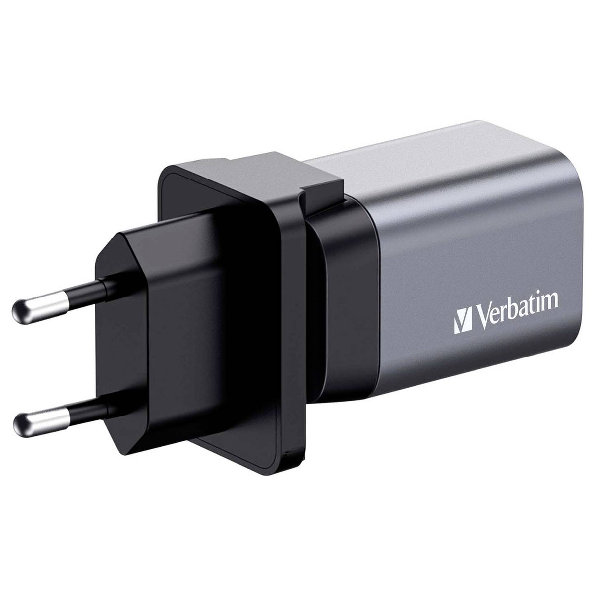 Verbatim Reiseladeadapter Ladegerät GaN USB-C USB-A Grau Smartphone Tablet - 23942322009
