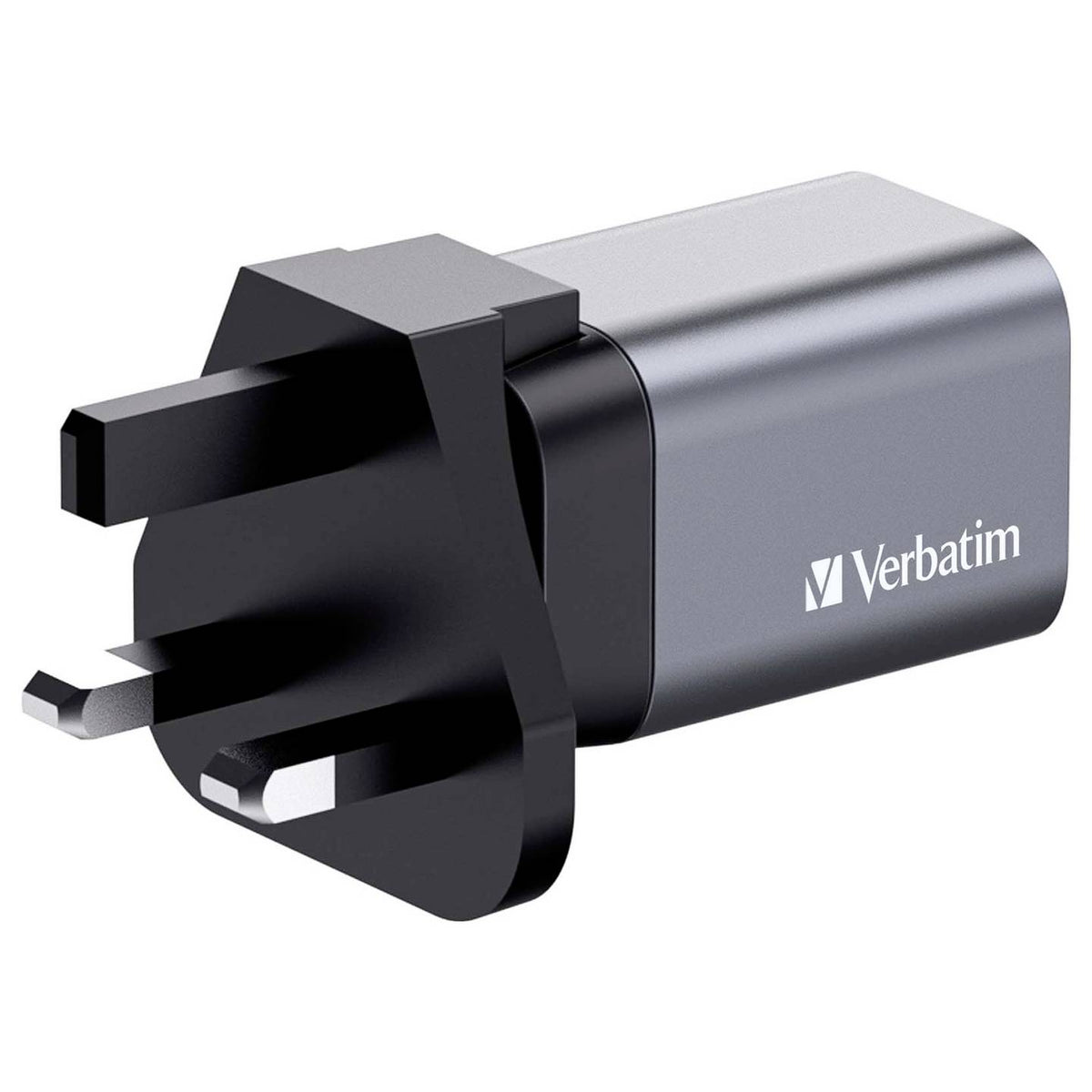 Verbatim Reiseladeadapter Ladegerät GaN USB-C USB-A Grau Smartphone Tablet - 23942322009