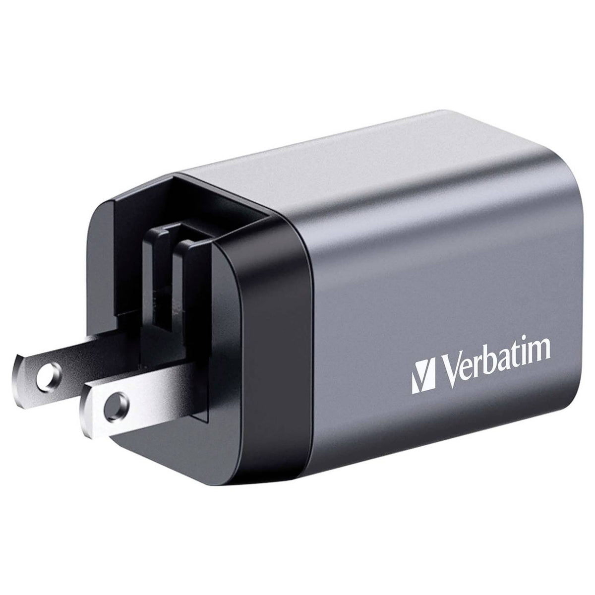 Verbatim Reiseladeadapter Ladegerät GaN USB-C USB-A Grau Smartphone Tablet - 23942322009