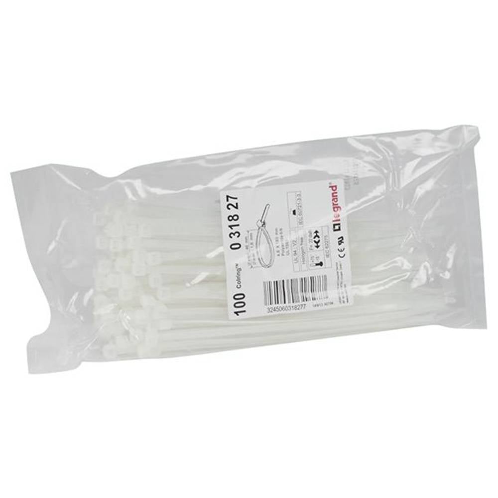 Legrand Kabelbinder Kabelband Natur Kunststoff Bündelband 180mm 4.6mm 1000 Stück - 3245060318277