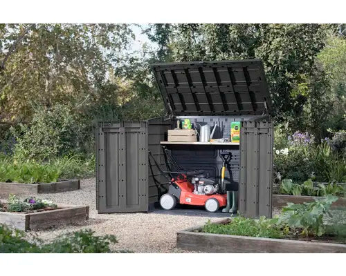 B-Ware Keter Mülltonnenbox Universalbox Gartenbox Store It Out Max Kunststoff Grau - 3253924876191