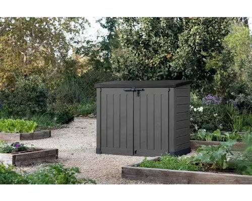 B-Ware Keter Mülltonnenbox Universalbox Gartenbox Store It Out Max Kunststoff Grau - 3253924876191