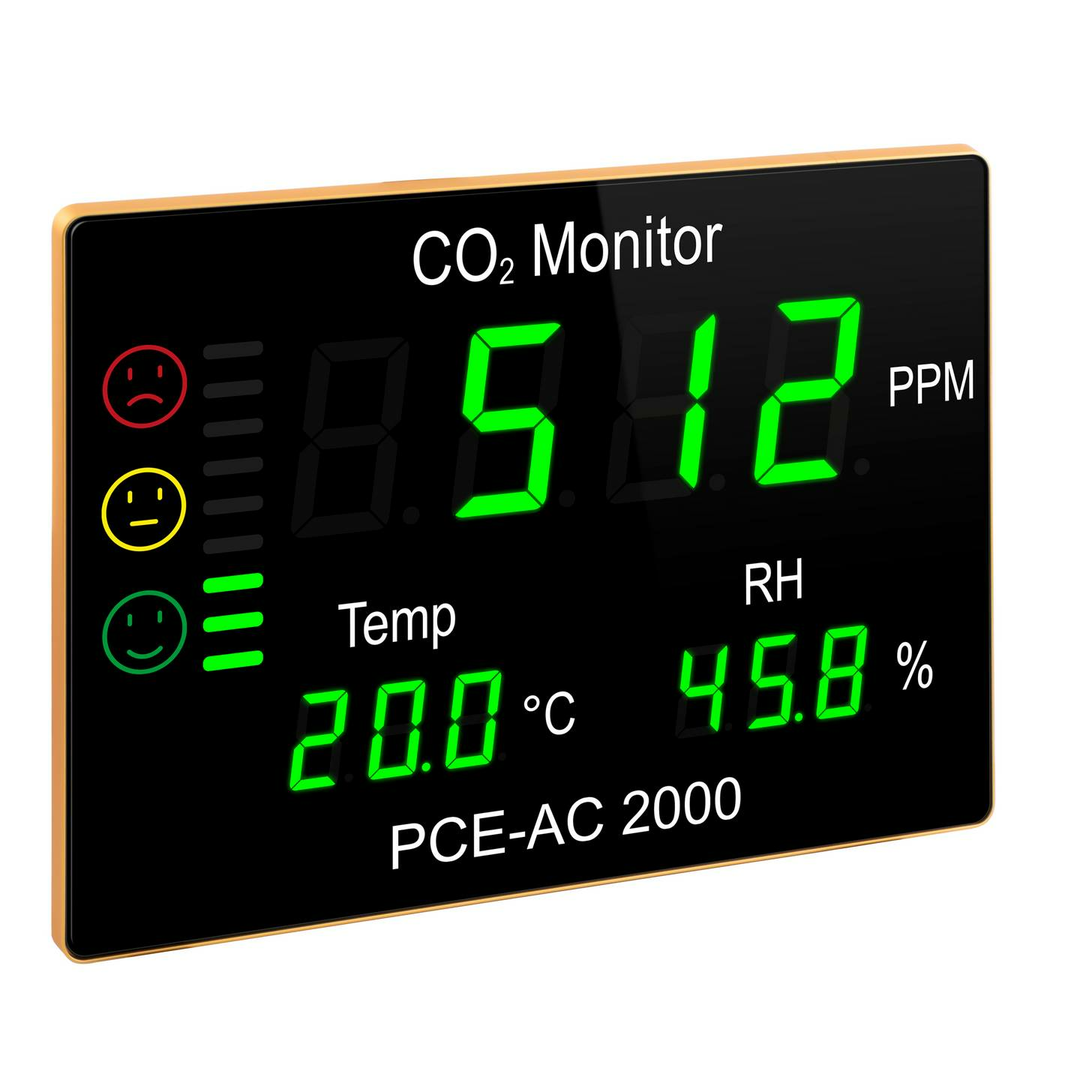 PCE Instruments Gasmessgerät PCE-AC 2000 Gasmeter Gasmesser CO2-Messgerät