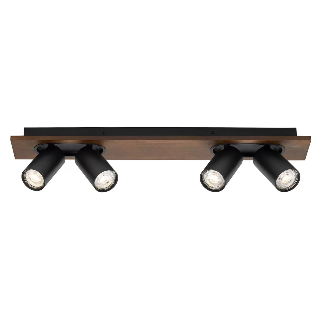 Ledvance Led Deckenspot Mercury Deckenlampe Leuchte Lampe Gu10 4 Fl Holz/Schwarz B-Ware
