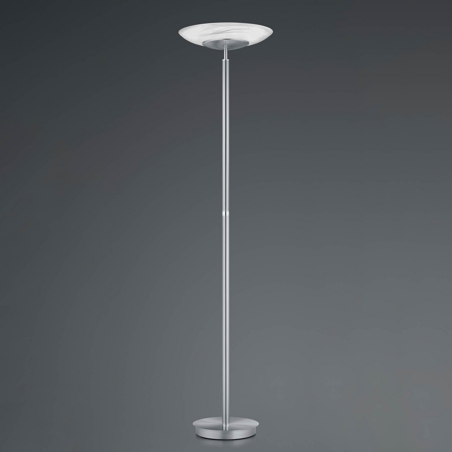 B-Ware Hell Led Stehleuchte Findus 1 Flammig Nickel Stehlampe Lampe Leuchte Lesela647