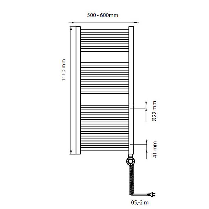 Bosch Home Comfort Heat Radiator 4500 1110x500 Badheizkörper Handtuchheizer B-Ware