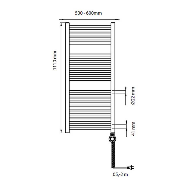 Bosch Home Comfort Heat Radiator 4500 1110x500 Badheizkörper Handtuchheizer B-Ware