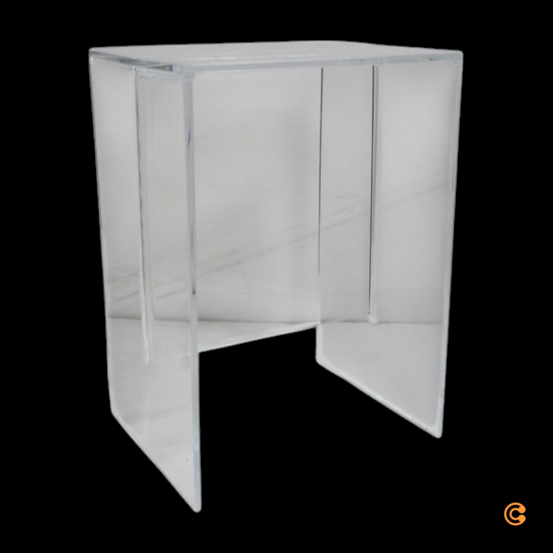 Kartell Max Beam Hocker Und Beistelltisch Nachttisch Abstelltisch Transparent B-Ware