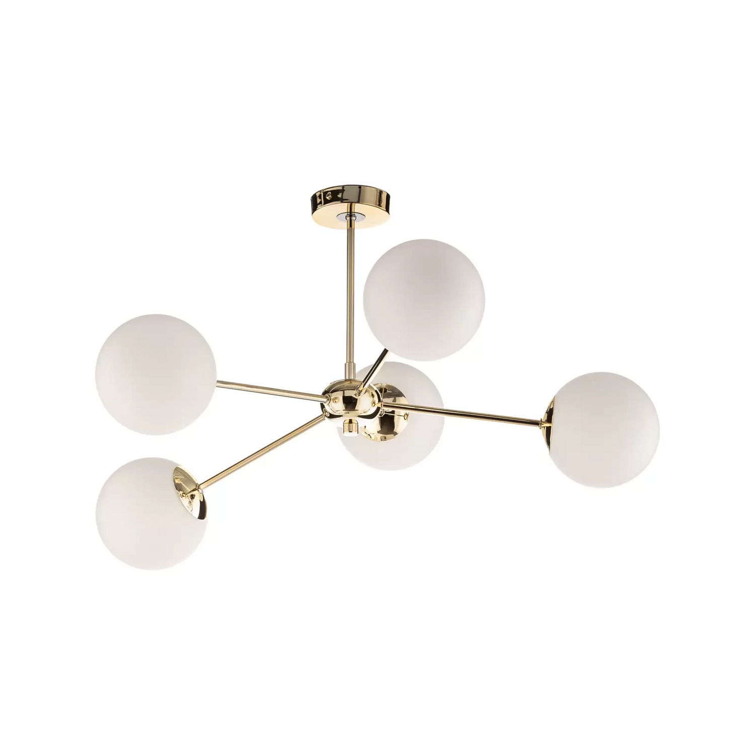 B-Ware Deckenleuchte Dori Deckenlampe Deckenlicht Leuchte Lampe Licht Fünfflammig Gold