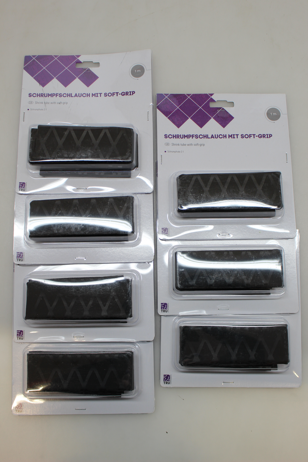 B-Ware TRU COMPONENTS 1570905 Schrumpfschlauch ohne Kleber Schwarz 28 mm 11 STÜCK