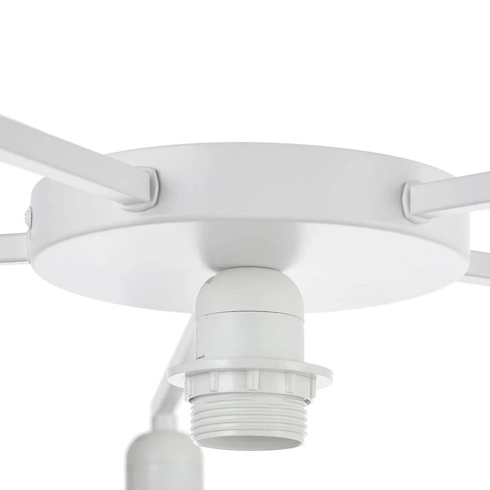 B-Ware Lindby Maureka Stoff Deckenleuchte Deckenlampe Deckenlicht Leuchte Sechsflam453