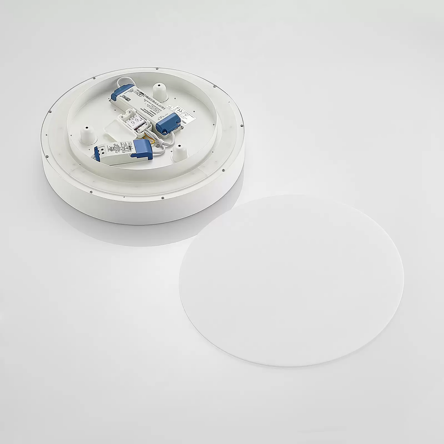 B-Ware Arcchio Deckenleuchte Lampe Led Vanida Weiß Aluminium Acryl Rund 40 Cm Up D251