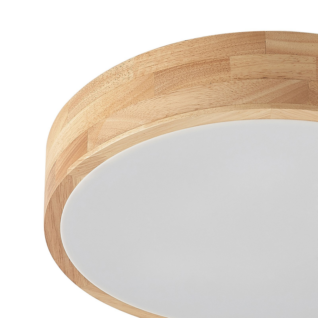 Lindby Tanju Deckenlampe Hängelampe Licht Deckenlicht Eichenholz Ø 40 cm E27