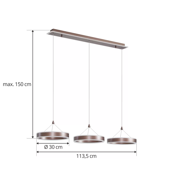 Lucande Kolo Led Pendelleuchte Pendellampe Leuchte Lampe Hängeleuchte Licht Led B-Ware - 4251911776195