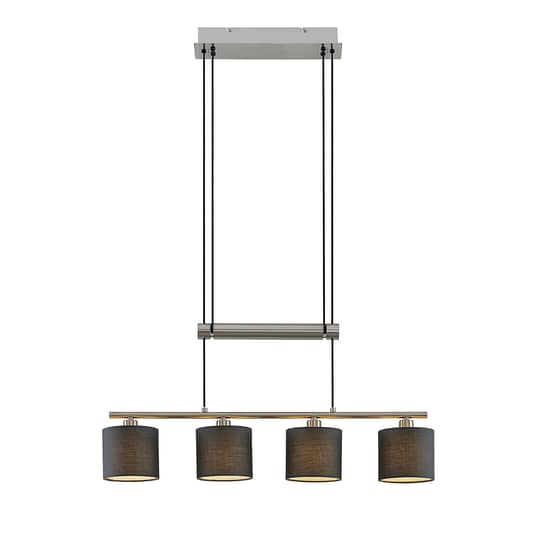Lindby Jorin Hängeleuchte Deckenlampe Deko Pendelleuchte Höhenverstellbar Grau B-Ware - 8502193147956