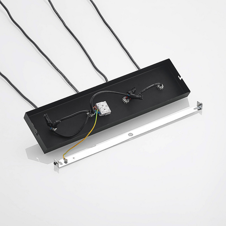 Prios Neliyah Hängeleuchte Deckenlampe Pendelleuchte Gu10 Rund Schwarz 4 Flg B-Ware - 4251911711608