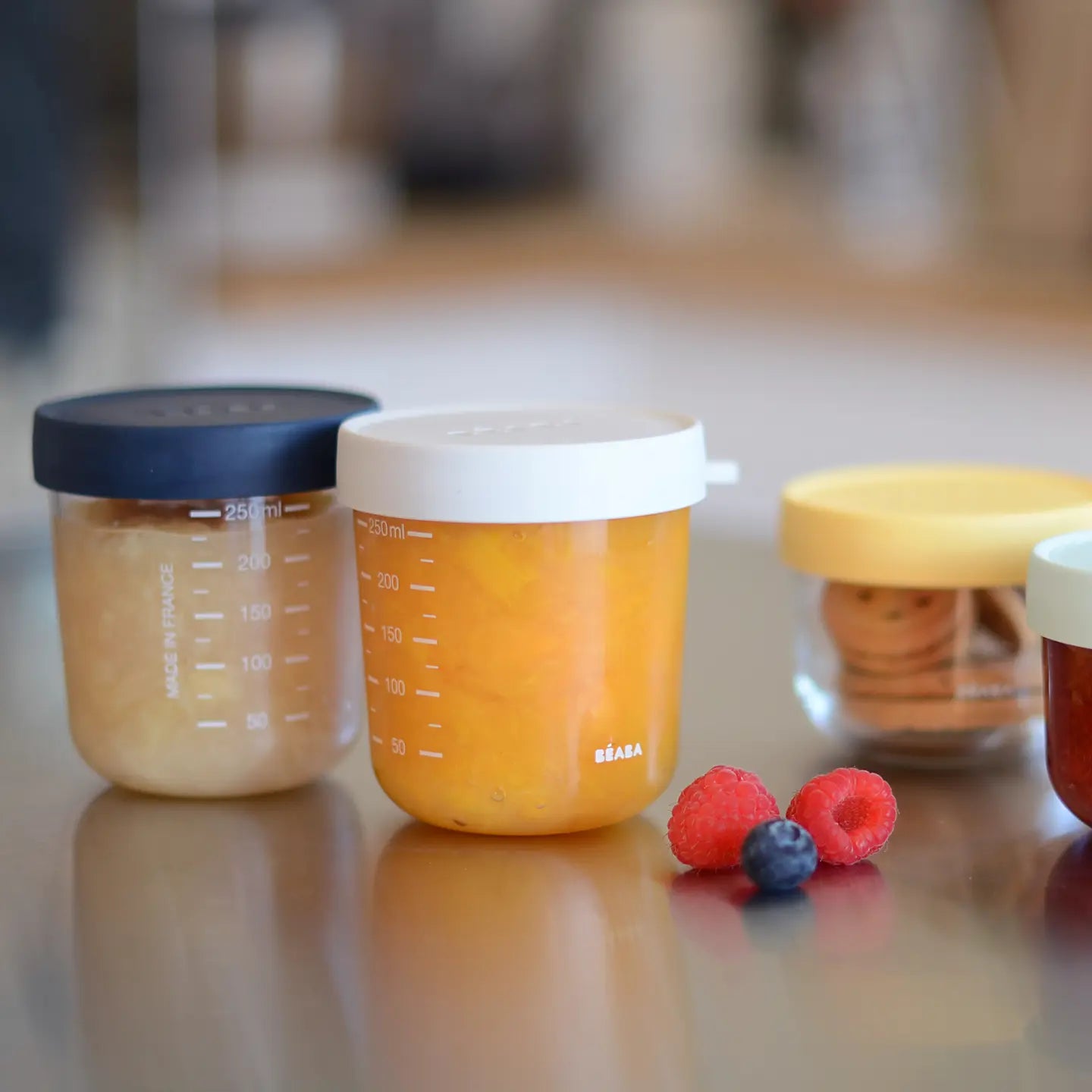 B-Ware Bèaba Portionsbehälter Set Behälter Aufbewahrungsbox Glas Babynahrung 2 Sets - 3384349129965