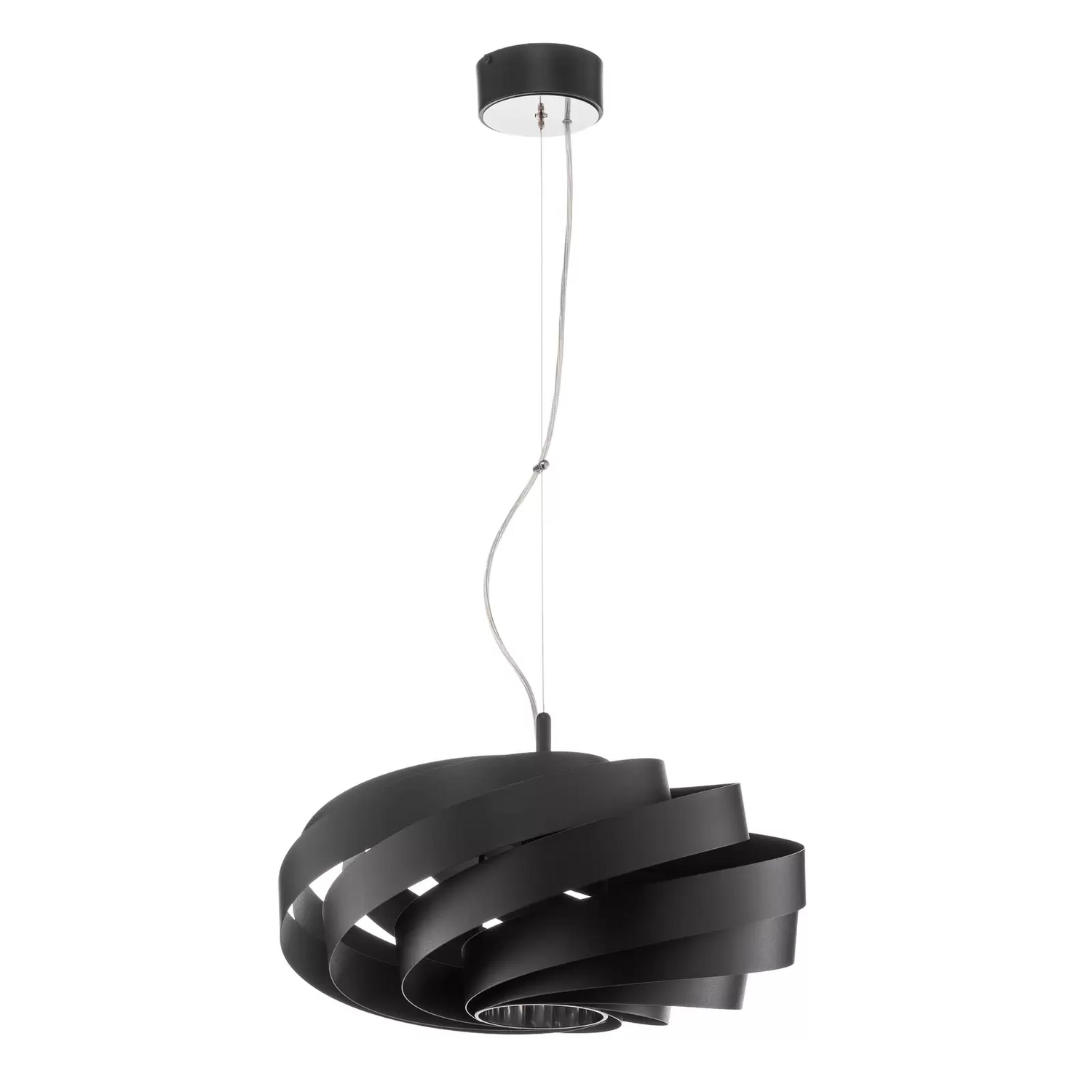 Hängeleuchte Vento Schwarz ø 50 Cm Hängelampe Pendelleuchte Pendellampe Leuc316 B-Ware - 5905563000496