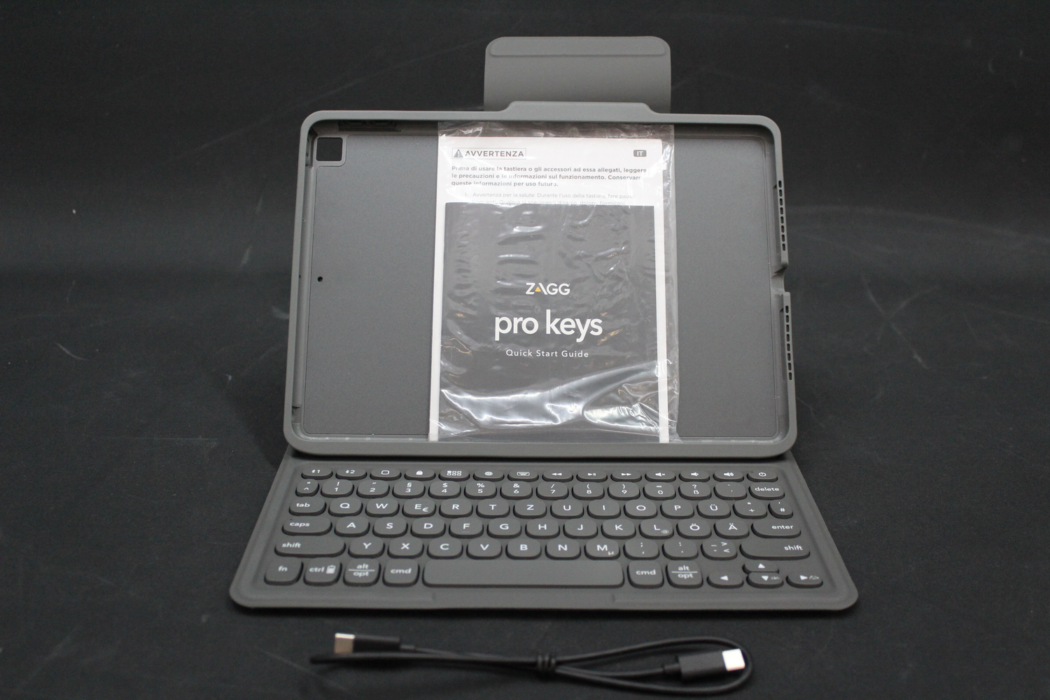 B-Ware Zagg Pro Keys Wireless Keyboard Tastatur Tablet Tastatur Und Abnehmbare Hülle