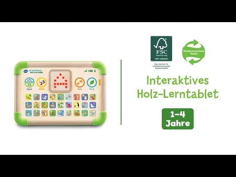 B-Ware Vtech Lerntablet Lerncomputer Interaktives Holz Lerntablet Buchstaben Zahlen  - 3417766135049