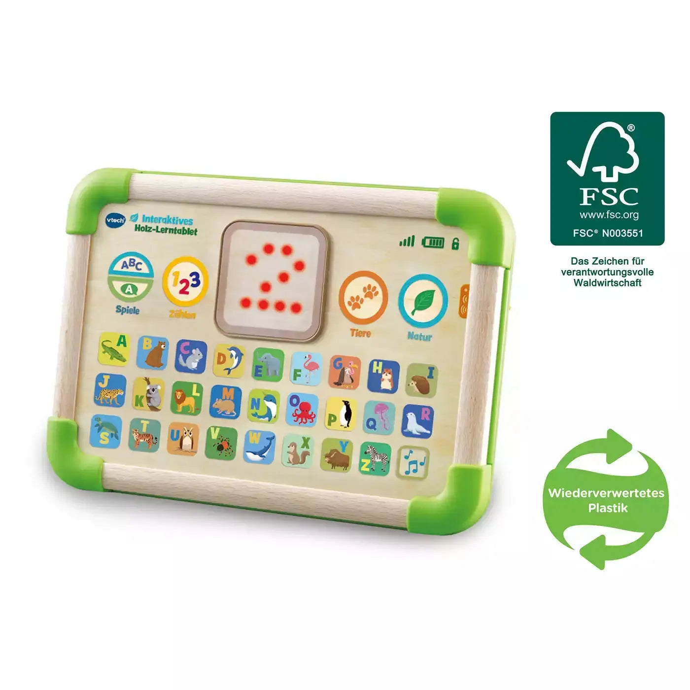 B-Ware Vtech Lerntablet Lerncomputer Interaktives Holz Lerntablet Buchstaben Zahlen  - 3417766135049
