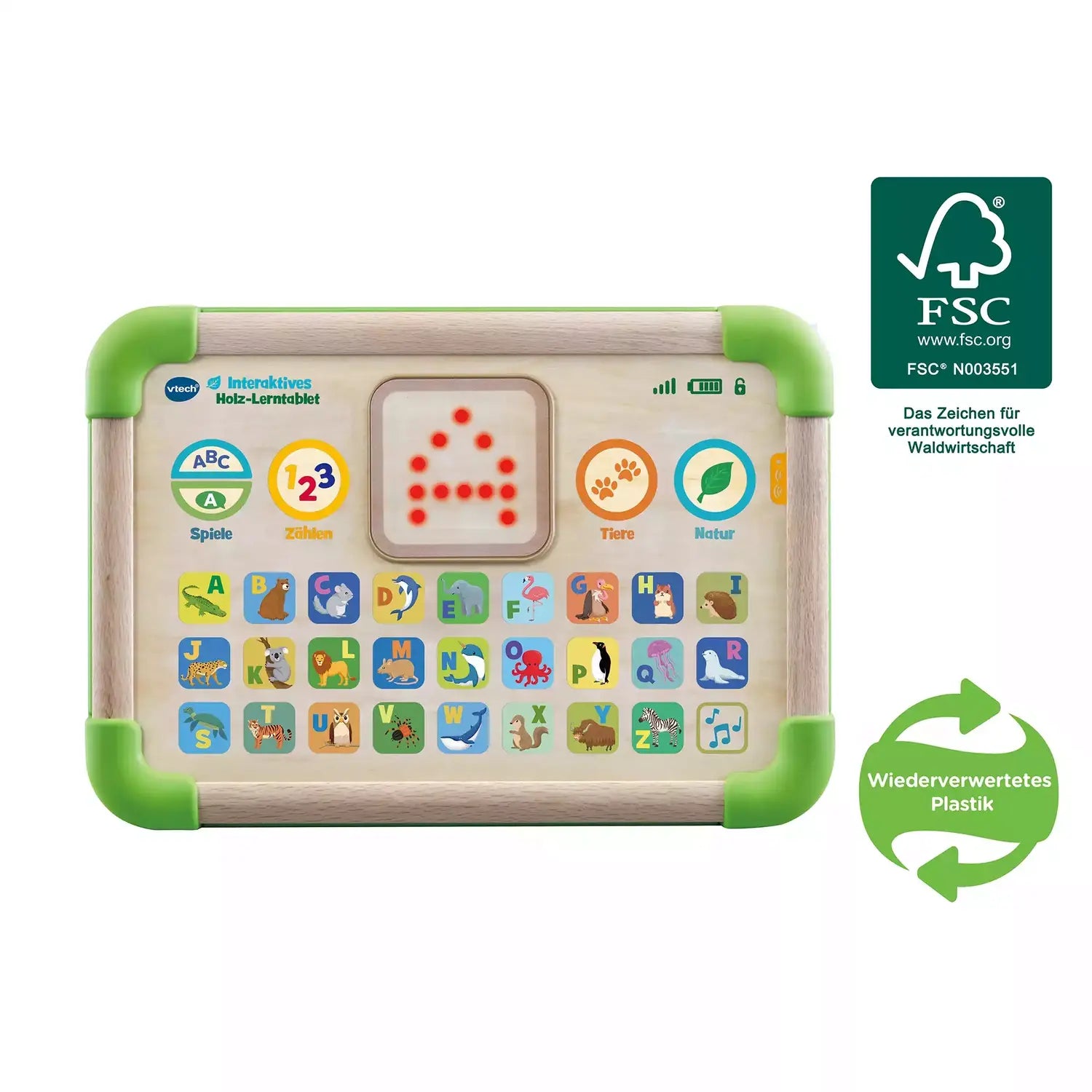 B-Ware Vtech Lerntablet Lerncomputer Interaktives Holz Lerntablet Buchstaben Zahlen  - 3417766135049
