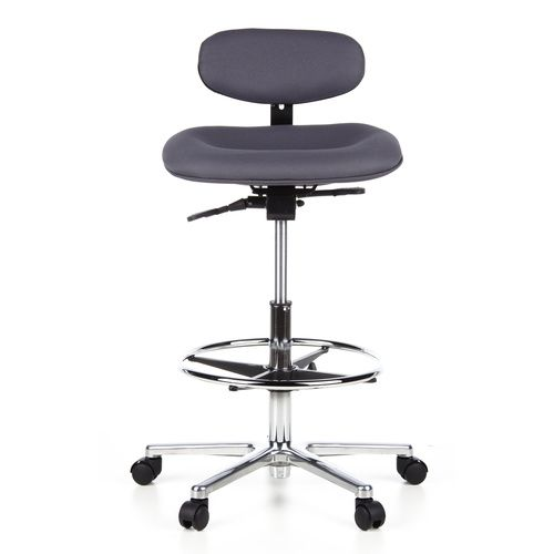 B-Ware Hjh Office Hocker Drehhocker Arbeitsstuhl Work Mf Counterstuhl Büro Anthrazit