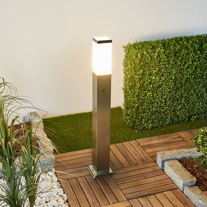 G & L Handels GmbH LED-Wegeleuchte Sockelleuchte Leuchte zwei Steckdosen Sensor