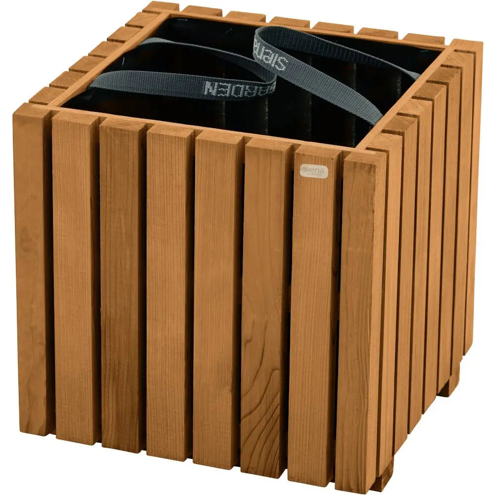 B-Ware Siena Garden Oskar Pflanzkasten Blumenkasten Kiefernholz Vlies Braun U76257 40cm - 4055938534130