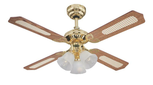 B-Ware Westinghouse Princess Trio Deckenventilator Deckenlampe Lampe Ventilator Holz