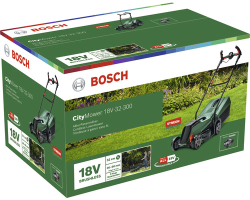 Bosch Akku-Rasenmäher CityMower 18V-32 inkl. 5,0 Ah Akku und Ladegerät 32 cm