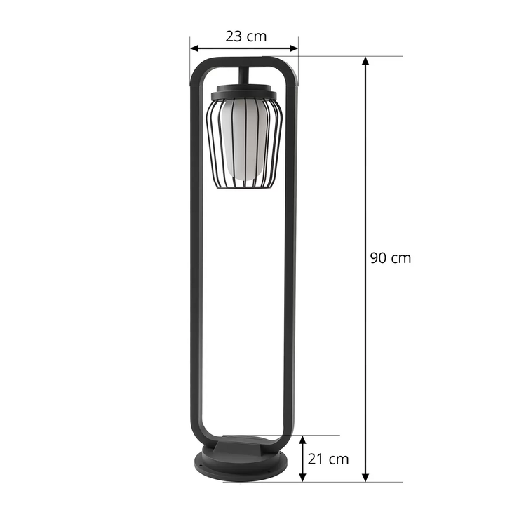 Lucande Chandan Wegeleuchte Sockelleuchte Gartenleuchte Wegelampe Lampe 90 cm