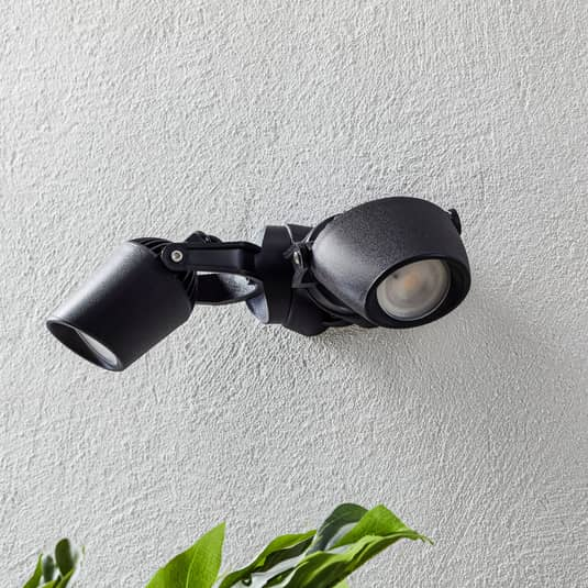 Spot Minitommy-EL 2-flammig Lampe Leuchte Wandleuchte Wandleuchte schwarz/fro492