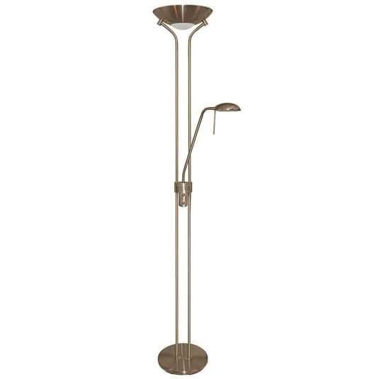 Searchlight Dimmbarer Deckenfluter Jerik Stehleuchte Standleuchte Altmessing651 B-Ware