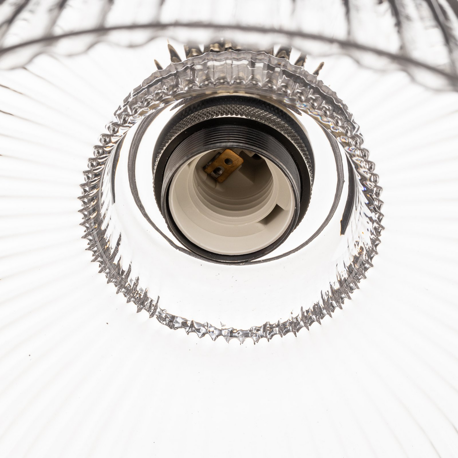 B-Ware Euluna Hängeleuchte Leana, Glas Klar Altmessing Hängelampe Lampe Leuchte Spot