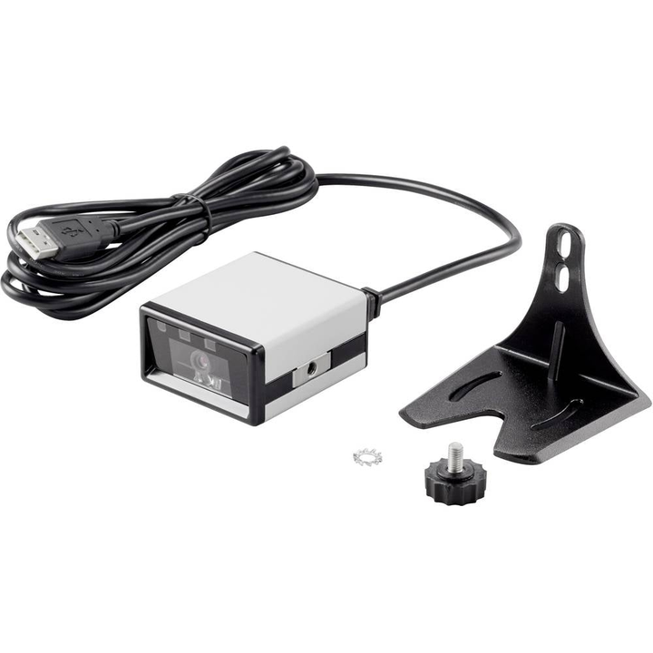 Renkforce Fs5022 J 2 D Barcode Scanner Kabelgebunden 2 D Imager Silber Schwarz B-Ware