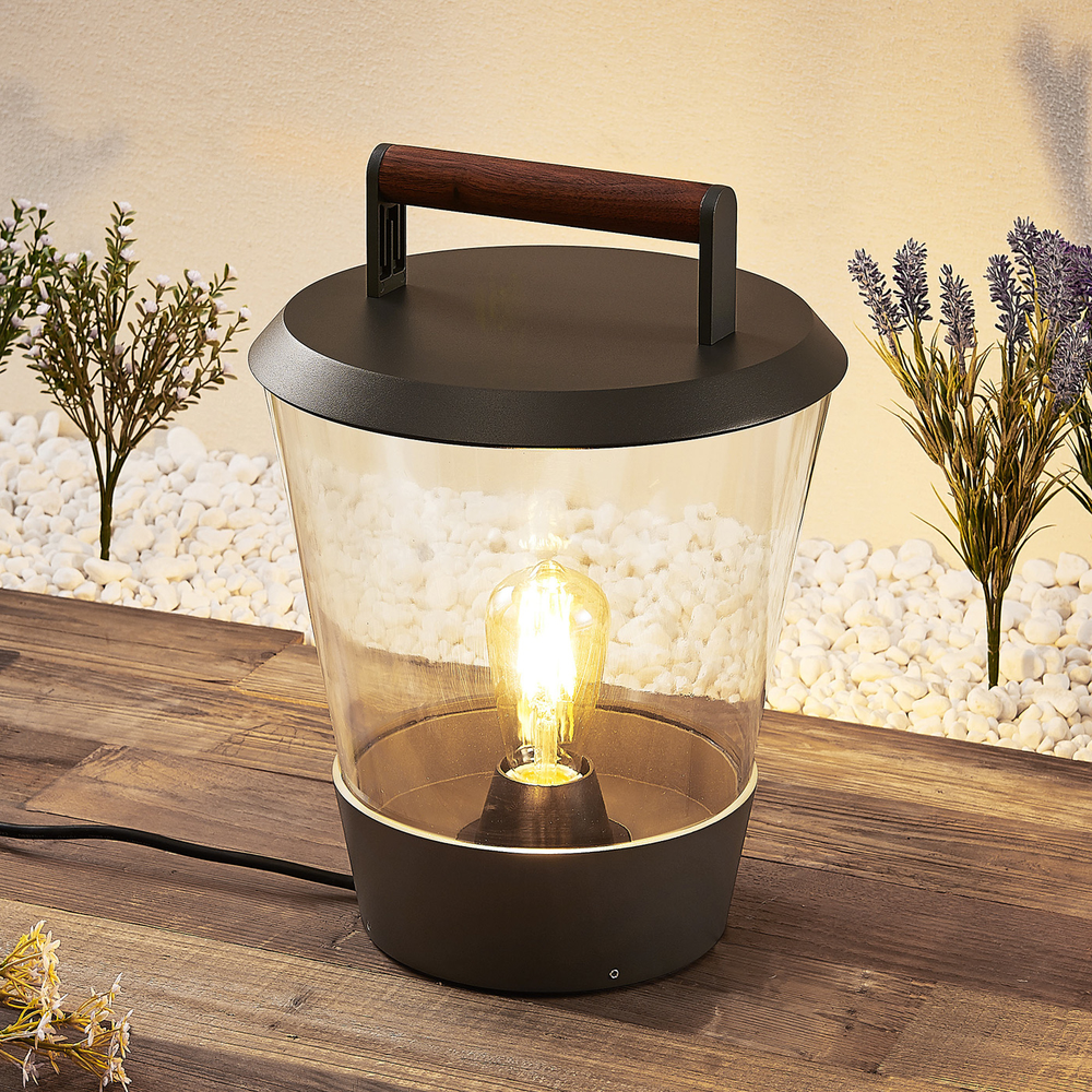 Lucande Larkyn Tischleuchte Gartenbeleuchtung Spritzwassergeschutzt Lampe
