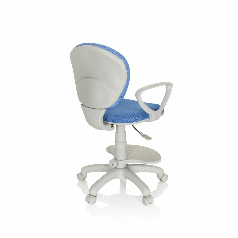 B-Ware Kinderstuhl Schreibtischstuhl Drehstuhl Computerstuhl Kid Colour G1 Stoff Blau