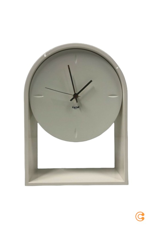 B-Ware Kartell Air Du Temps Tischuhr Standtischuhr Uhr Wecker Kaminuhr Reiseuhr Weiß874 - 8058967267518