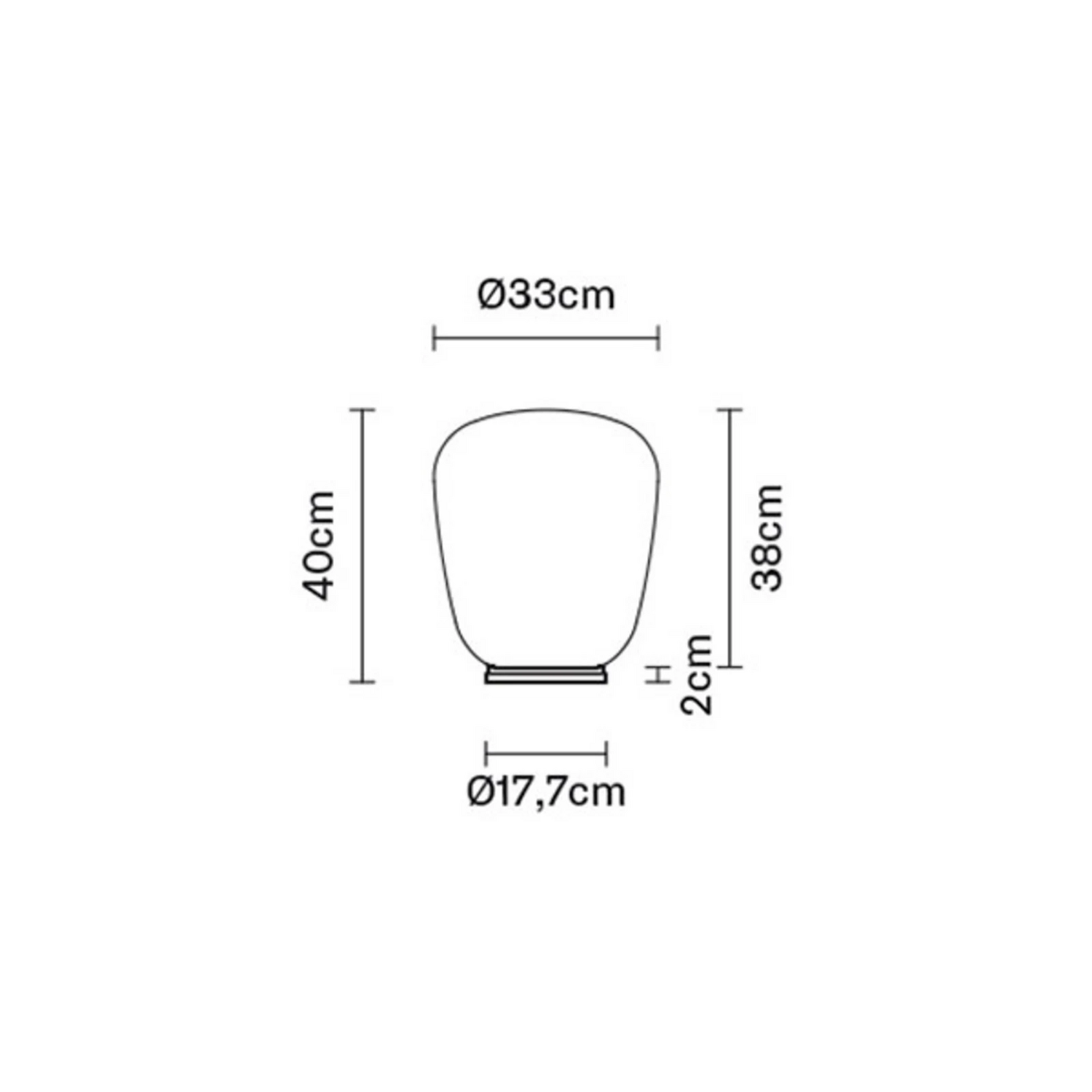 Fabbian Lumi Baka Tischleuchte Nachttischlampe ø33cm Tischlampe Lampe Weiß B-Ware
