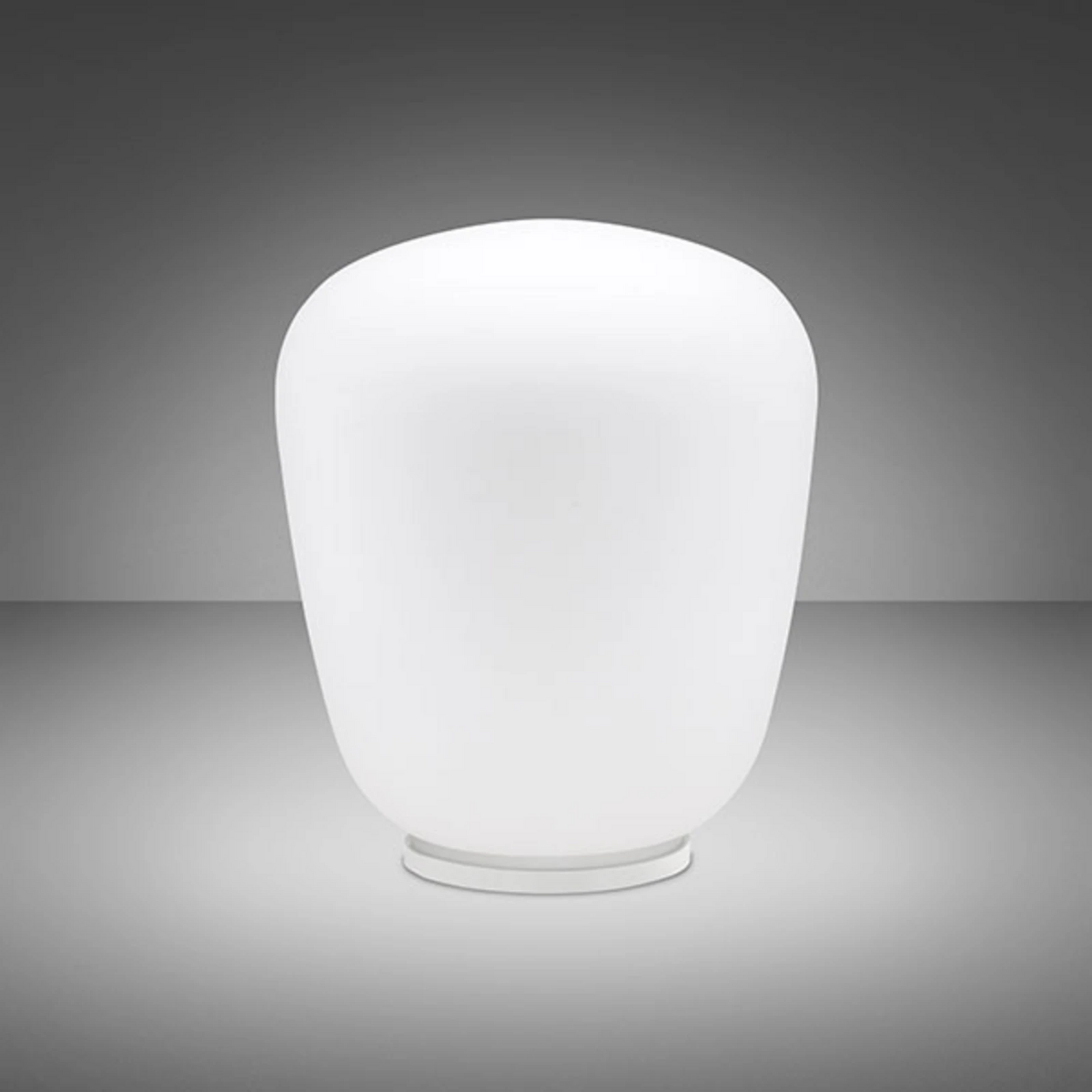 Fabbian Lumi Baka Tischleuchte Nachttischlampe ø33cm Tischlampe Lampe Weiß B-Ware