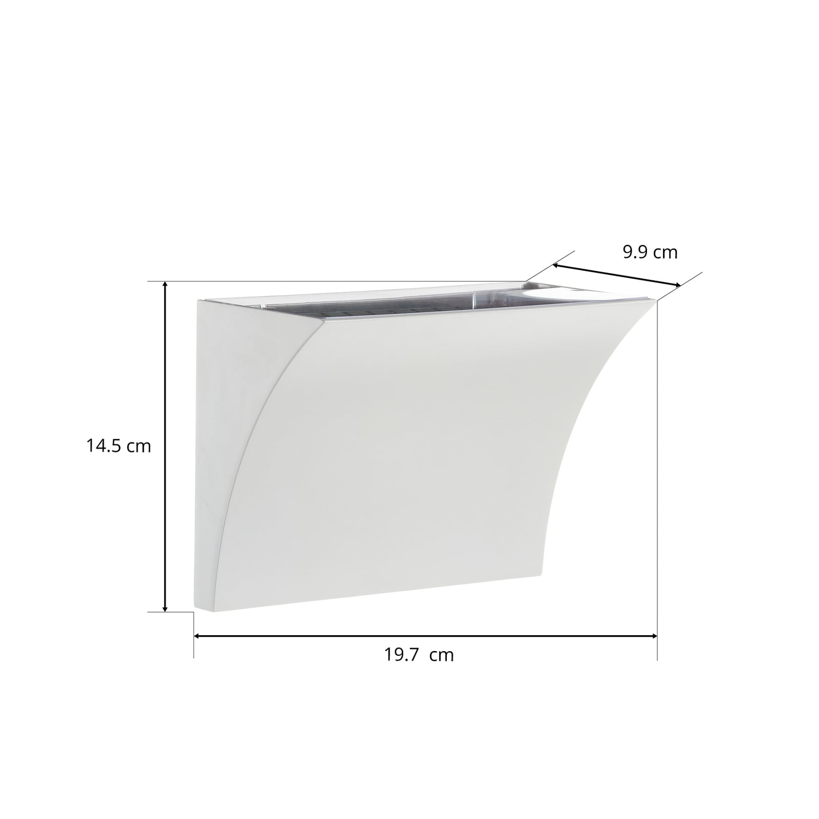 FLOS Pochette Wandleuchte Designer Philippe Starck LED Lampe Aluminium weiß - 8059607024249