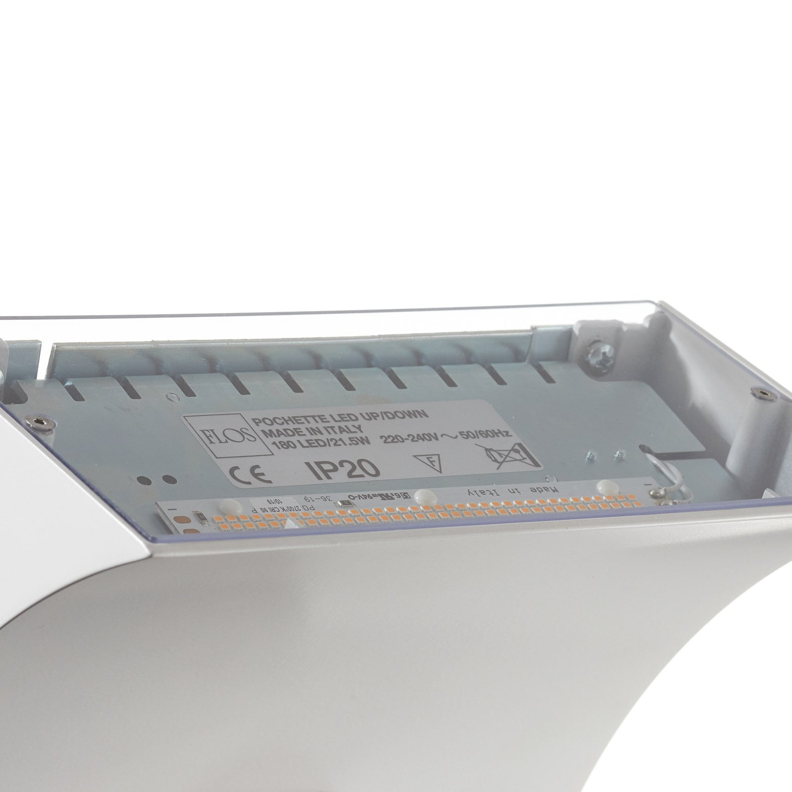 FLOS Pochette Wandleuchte Designer Philippe Starck LED Lampe Aluminium weiß - 8059607024249